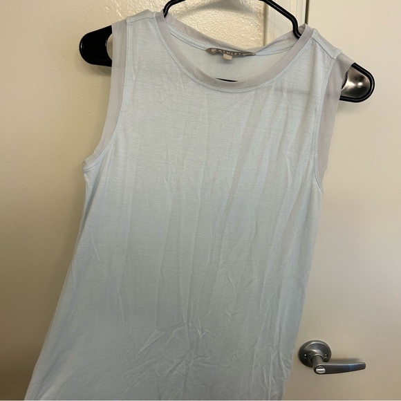 Athleta Cloudlight Hybrid Tank Too Ethereal Blue Size Medium Talk Breathable - Picture 3 of 7